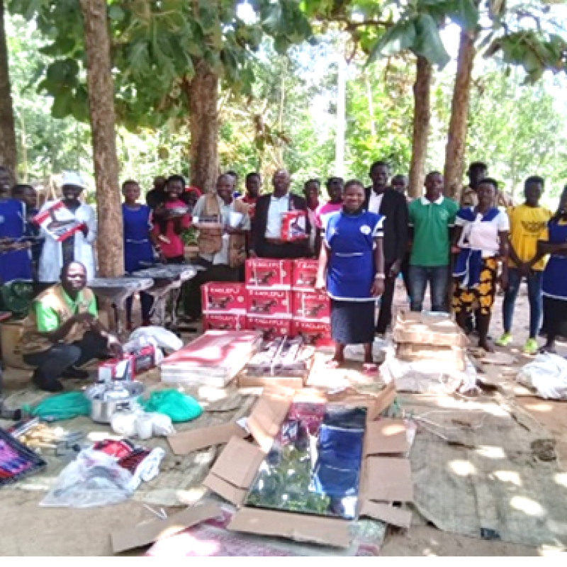 Distribution of start-up kits to graduates in               
Omugo sub-county
in Koboko District